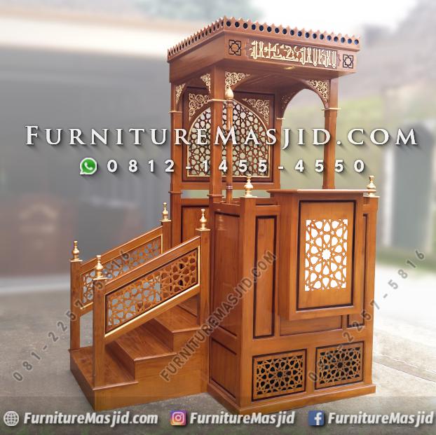 Mimbar Masjid Minimalis Arabic Mewah