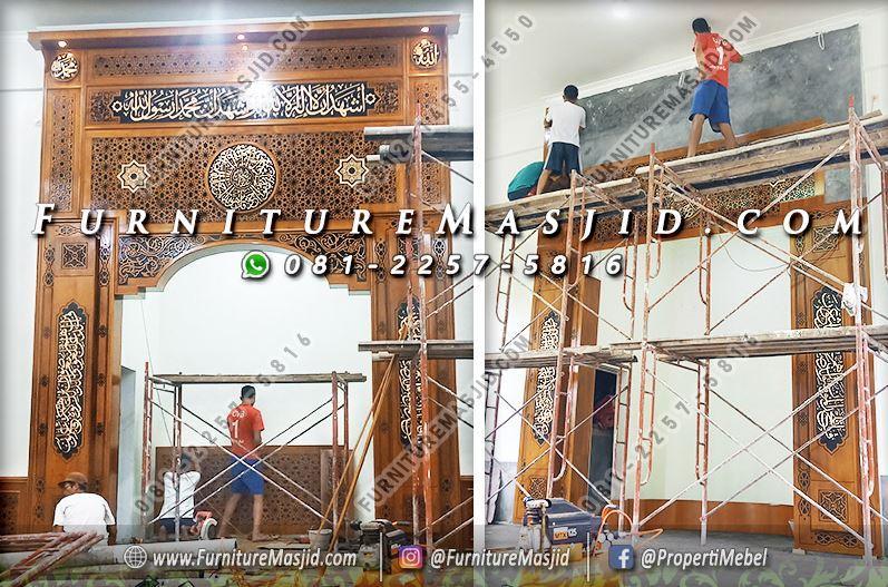 Model Kaligrafi Mihrab Masjid Mewah