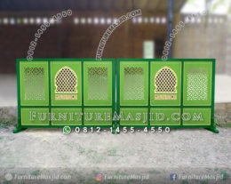 Sketsel Masjid Kayu Jati Minimalis Hijau